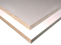 Alternative view of VANERI HARMAA 21X1250X2500 Hexa "mutterikuvio" karhea/sileä valkoinen